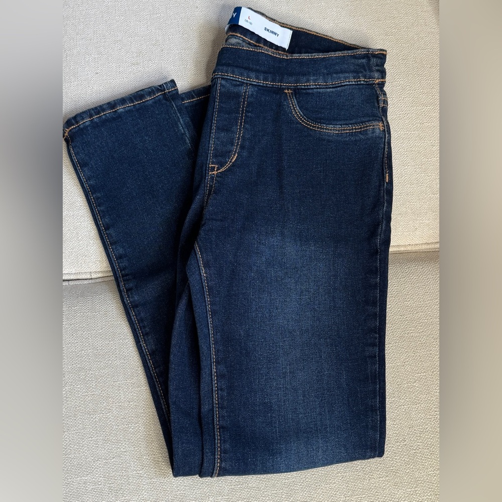 Girls/Kids Dark Blue Skinny Jeans